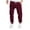 Wine, variant on CharmCyan Men's Red Cargo Jogger Sweatpants with Drawstring Waist, Multiple Pockets, Athletic Fit, Comfortable Casual Pants for Everyday Wear Black L