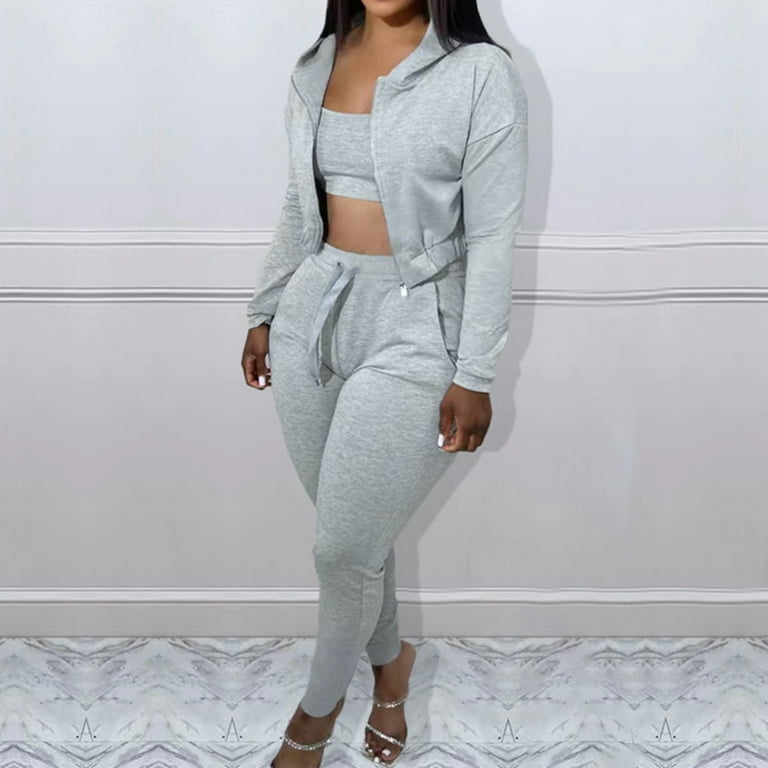 EHQJNJ Business Casual Outfits for Women 2023 Trendy Sweatsuit Set