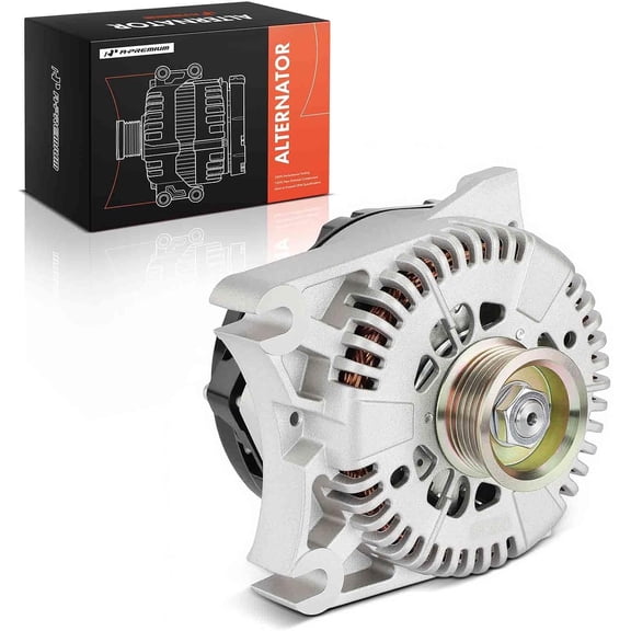 A-Premium Alternator Compatible with Ford Crown Victoria 1999-2000 & Mercury Grand Marquis 1999-2002 & Lincoln Town Car 1999-2000, V8 4.6L, 130A 12V CW 6-Groove Pulley, Replace# XW7U10300AA