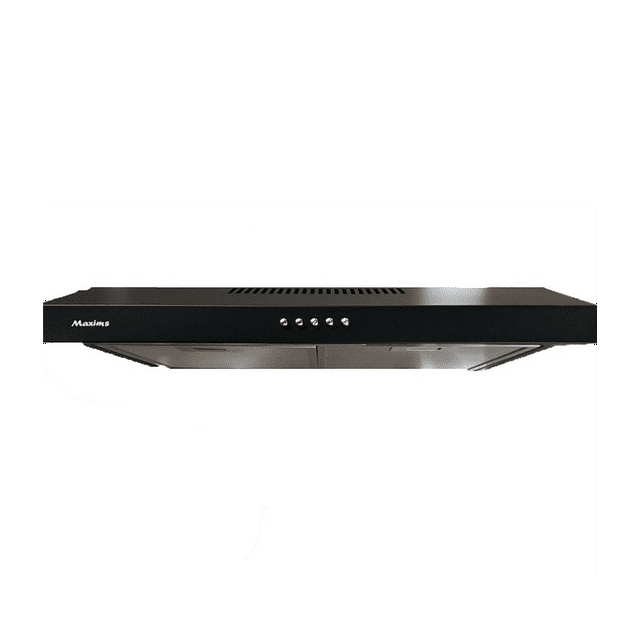 CAMPANA DE COCINA 50CM NEGRA MAXIMS HF5101BA EXTRACTORA Y RECIRCULADORA.
