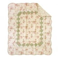 thumbnail image 2 of Global Trends Bloomfield Vintage Style 100% Cotton Patchwork Throw Blanket for Adults and Kids, 50x60 Inches, 2 of 9