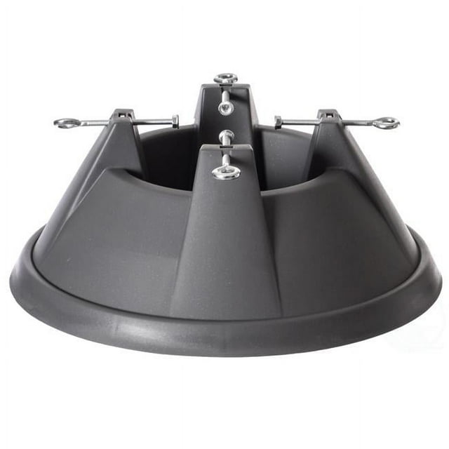 Gardenised QI004154.GY Plastic Christmas Tree Stand with Screw Fastener, Grey