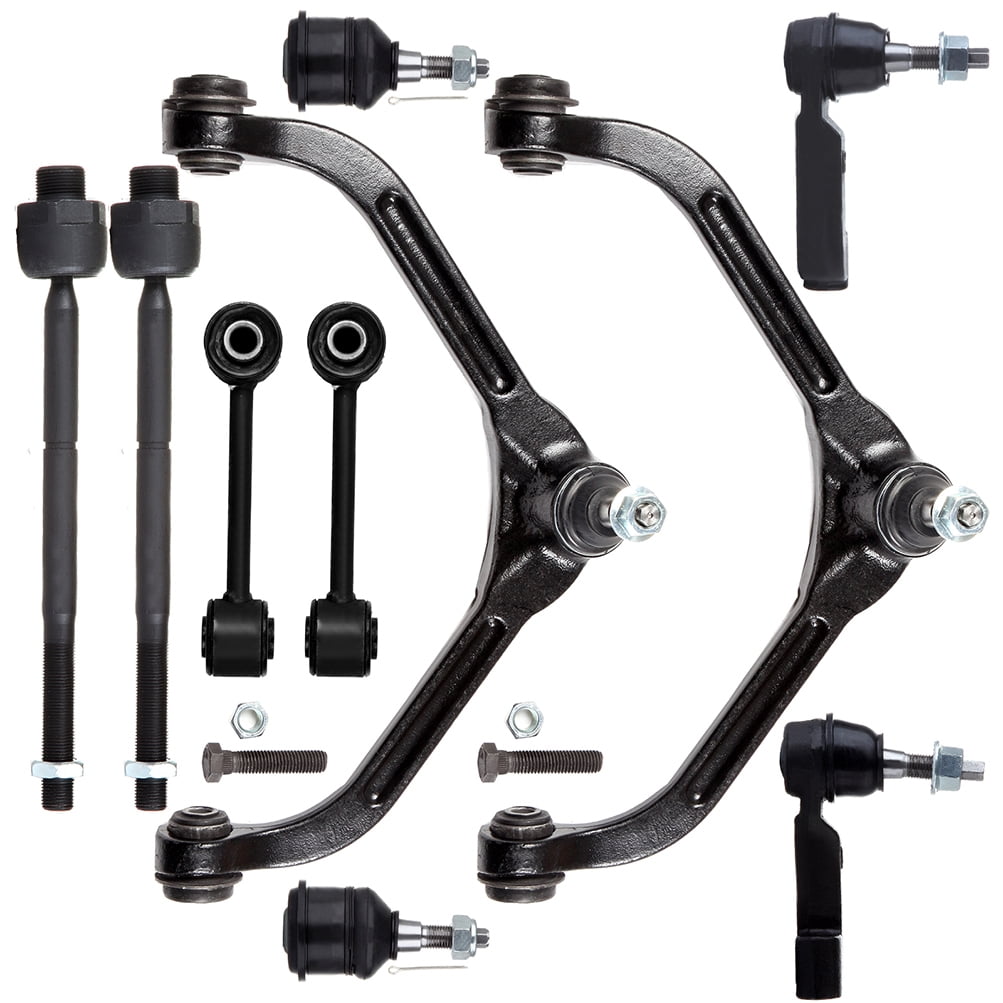 ECCPP Front Sway Bar End Link Inner Tie Rod End Lower Ball Joint Outer Tie Rod End Upper Control Arm And Ball Joint 2002-2004 For Jeep Liberty 10pcs EV402 K3199 ES3535 ES3536 K7391 K3198