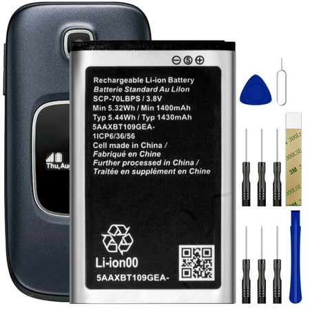 Replacement Battery SCP-70LBPS For Verizon Kyocera Cadence S2720 Flip Phone Tool