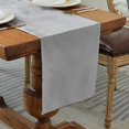 thumbnail image 1 of GHSDFBB Velvet Table Runner Rustic Style,Linen Farmhouse Table Runner for Dining Room Kitchen Party Dresser Décor,14x70 Inches,Light Grey, 1 of 7