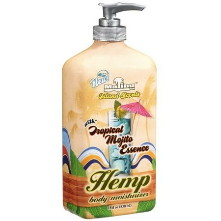 - Malibu Tan Island Scents Hemp Body Moisturizer, 18 oz