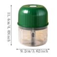 thumbnail image 3 of Blateno USB Rechargeable Mini Wireless Garlic Chopper, Stainless Steel Blades Portable Electric Food Mincer, Splash-Proof Small Food Processor for Garlic Chili Spices Baby Food Travel Camping, 3 of 7