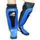thumbnail image 1 of Par de Espinilleras de Piel Tipo Calceta  Fire Sports MMA, Kick Boxing, Muay Thai, Azul, 1 of 3