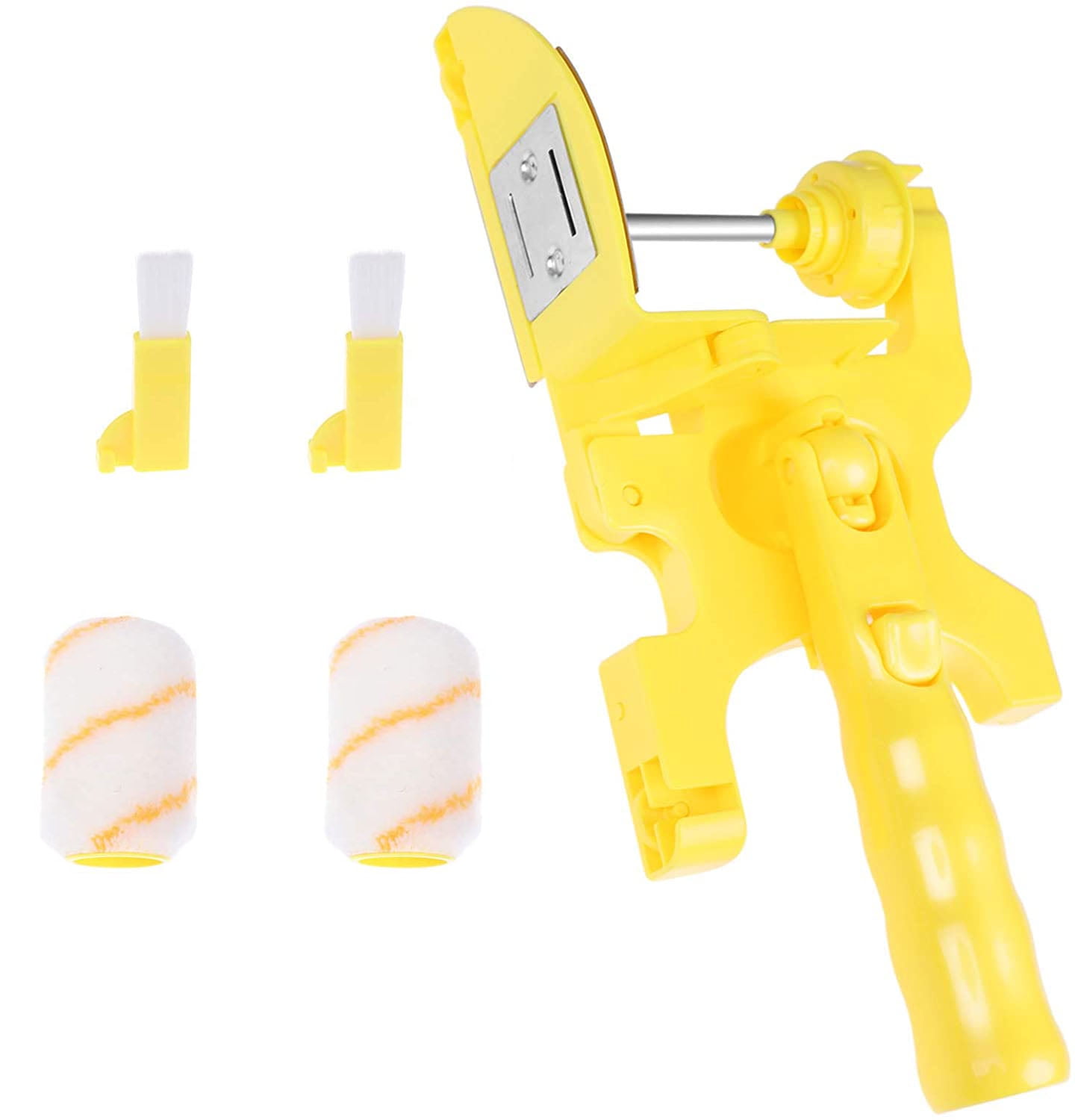 Paint Edger Combo Kit Paint Edger Roller Brush Multifunctional Hand-Held Clean-Cut Paint Edger with Extra Replacement Roller and Brush for Room Wall Home Ceilings Indoor Outdoor Painting