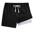thumbnail image 1 of Niños Pantalones Niñas Color Sólido Ajustable Cintura Pantalones Cortos de Playa con Forro, Casual Niñas Pantalones Cortos con Bolsillos para Deportes de Verano Uso Diario, 1 of 9