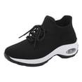 thumbnail image 3 of Fsqjgq Espadrilles pour Femmes à Lacets Chaussures de Course pour Femmes Espadrilles de Marche Confortables Chaussures Décontractées en Maille Chaussures de Travail, 3 of 9
