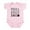 Petal Pink, variant on CafePress - Pugs & Kisses Black Text Stacked Body Suit - Baby Light Bodysuit, Size Newborn - 24 Months