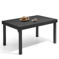 thumbnail image 2 of Crestlive Products Expandable Aluminum Outdoor Patio Dining Table for 6-10, Extendable 53" to 106", Weather-Resistant, 2 of 9