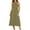 Army Green, variant on Women’s Halter Neck A-Line Midi Dress Sleeveless Tie Waist Casual Summer Vacation Dress