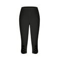 thumbnail image 4 of Capri Leggings for Women Summer Dressy Cropped Yoga Leggings High Waist Capri Pants Womens Jeggings Tummy Control Workout Yoga Pants Compression Leggings Ropa Deportiva Para Mujer My Orders XL, 4 of 8