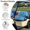 thumbnail image 6 of Jeiento Sea Turtle Golf Cart Seat Towel Covers Tropical Flower Club Car Golf Cart Seat Covers Suitable for All Weather, Easy to Install and Washable, 6 of 7