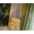 thumbnail image 5 of 2pcs Green Leaves Pattern Cotton Linen Look With Tassel Blackout Curtain 59" W x 87" L, 5 of 6