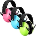 thumbnail image 1 of 3 orejeras de seguridad para niños con protección auditiva de 26 dB, diadema con cancelación de ruido para bebés, cancelación de ruido, para disparar, cortar, dormir y estudiar (verde, rosa, azul), 1 of 5