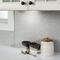 thumbnail image 2 of FASÄDE Ripple Decorative Vinyl Backsplash Panel in Cashmere (6X6 Inch Sample), 2 of 5
