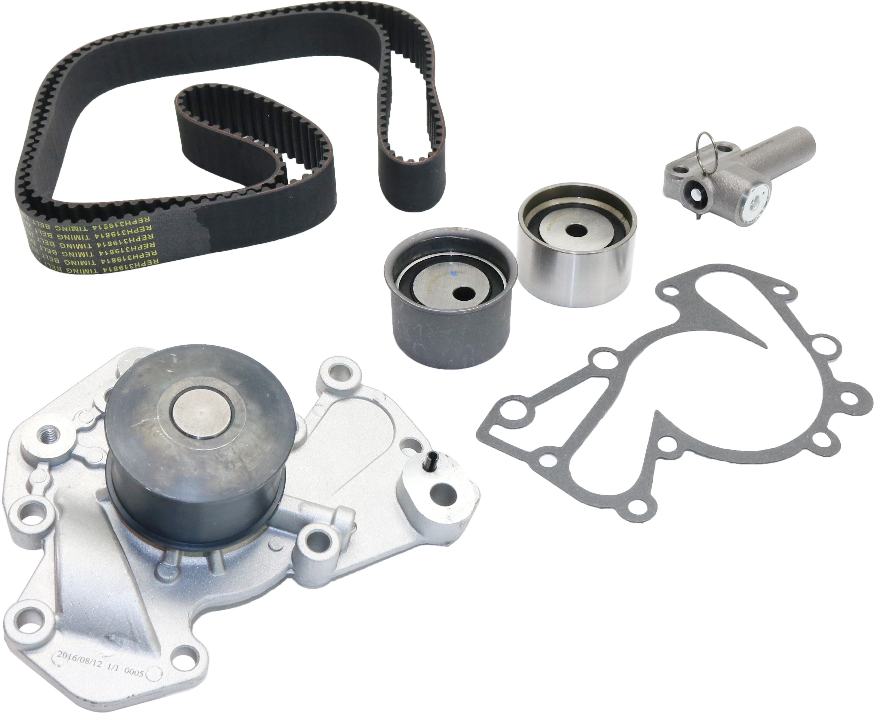 Replacement REPH319814 Timing Belt Kit Compatible with 1999-2005 Hyundai  Sonata 2001-2005 Kia Optima 6Cyl 2.7L 2.5L Water Pump Included 