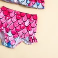 thumbnail image 5 of WOYY Toddler Girls Fish Scale Print Tankini Swimsuit Ruffle Bathing Suit, Sizes 2-7, 5 of 5