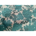 thumbnail image 4 of oneOone Cotton Poplin Turquoise Blue Fabric Stripe & Floral Artistic Sewing Fabric By The Yard Printed Diy Clothing Sewing Supplies 42 Inch Wide, 4 of 4