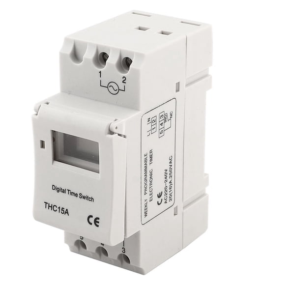 SUTENGDA THC15A 220-240VAC 20A DIN Rail Digital Programmable Timer Switch for Home Automation Energy Saving & Lighting Control - Easy Setup Guide & HVAC Compatible