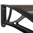 thumbnail image 7 of vidaXL Door Canopy, Outdoor Awning for Porch & Patio, Polycarbonate Cover, 137.8x39.4 In, Black, 7 of 7