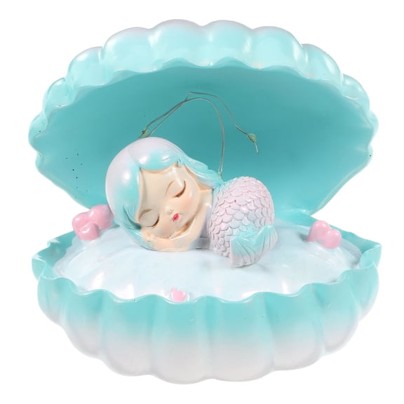 LOLIPPYY Creative Blue Seashell Night Light LED Lamp for Room Decoration Bedside Atmosphere