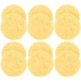 thumbnail image 4 of 40pcs Natural Sponge Compress Cosmetic Puff Round Facial Washing Sponge Face Care Cleansing Makeup Remover Tools, 4 of 6