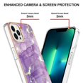 thumbnail image 4 of Funda de TPU de mármol para iPhone 14 Pro, púrpura 002, 4 of 5