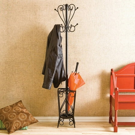 Charlton Home Duhon Metal Coat Rack With Umbrella Stand Walmart Custom Metal Coat Rack And Umbrella Stand Charlton Home Duhon Metal Coat Rack With Umbrella Stand Walmart Custom Metal Coat Rack And Umbrella Stand