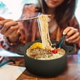 thumbnail image 5 of Kieccall Ramen Bowl Set Bamboo Fiber Microwave Safe Bowls for Home Kitchen Dining with 6-Piece 40.58 fl oz Set, 5 of 7