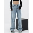thumbnail image 4 of EMMIOL Women's Baggy Boyfriend Jeans High Rise Wide Leg Jeans Dark Wash Vintage Jeans Y2K Street Denim Pants, 4 of 6