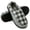 Black, variant on Knivor Mule House Slippers for Men Plaid Fleece Lined Closed Toe Non Slip Warm Winter Indoor Light Outdoor Lounge Slippers