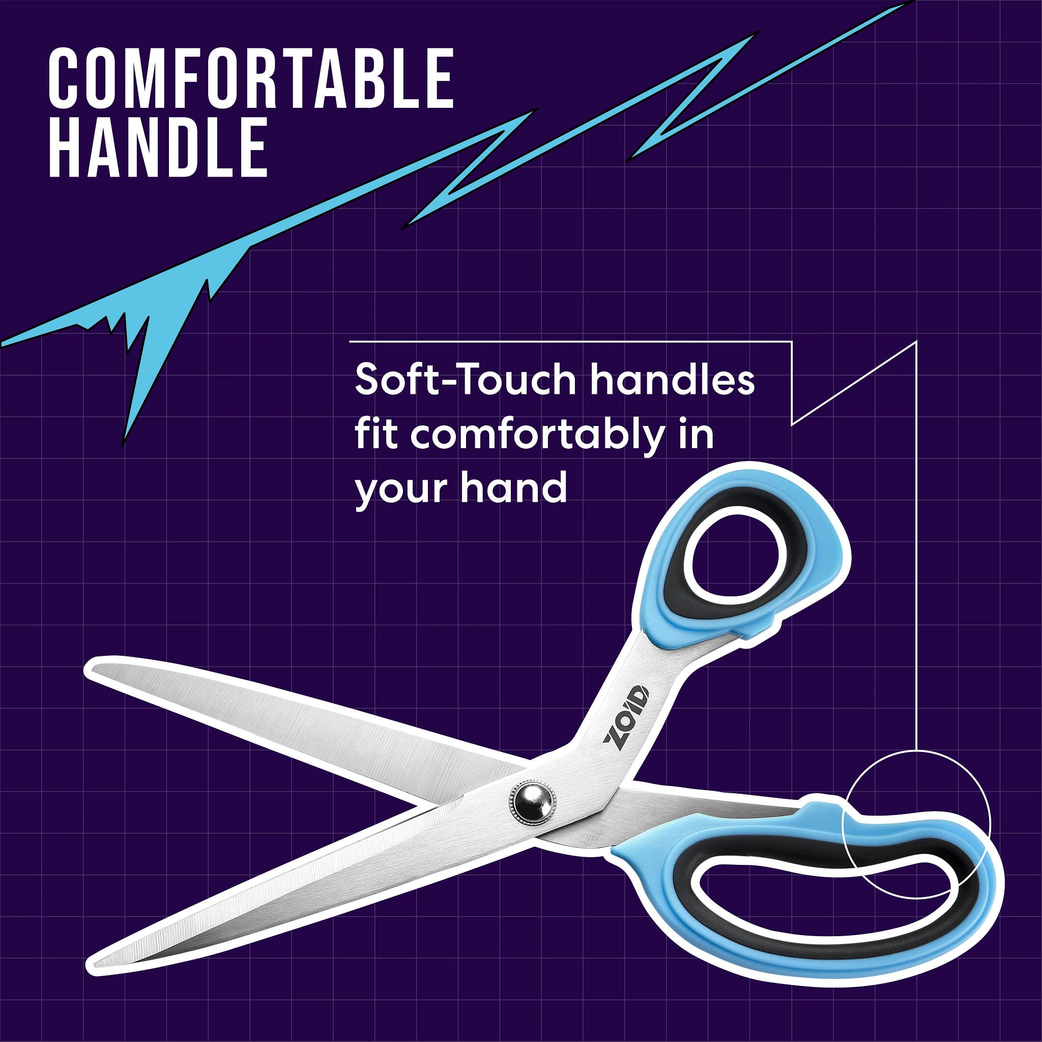 Zoid Fabric Scissors with Soft Grip - Walmart.com Zoid Fabric Scissors with Soft Grip - Walmart.com