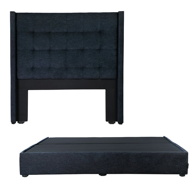Base de cama King Size DICASA Cabecera Titan Azul