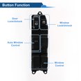 thumbnail image 3 of Interruptor de ventana eléctrica del lado del conductor delantero izquierdo Unique Bargains para Toyota 4Runner 2003-2009 Número de control de ventana No.8482035110 Negro, 3 of 7