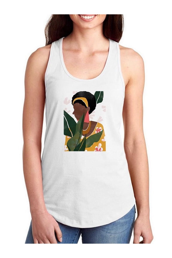 Pattern Poise Collection B. Racerback Tank Women -June Erica Vess Designs, Female Large