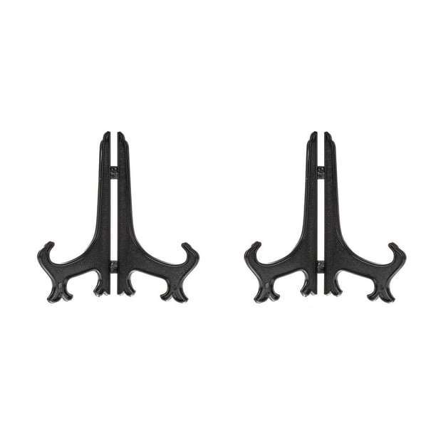 Bearachild Soporte plegable para platos y mesas, soporte para estante de exhibición para encimera, caballete para oficina, dormitorio, cocina, 3 Zoll 2piezas