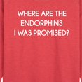 thumbnail image 2 of Instant Message - Where Are The Endorphins - Women's Lightweight French Terry Pullover, 2 of 6