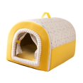 thumbnail image 4 of Casita para mascotas, cama para perros de interior, 2 formas de uso, cojín suave y cálido, refugio compacto para mascotas S, 4 of 7