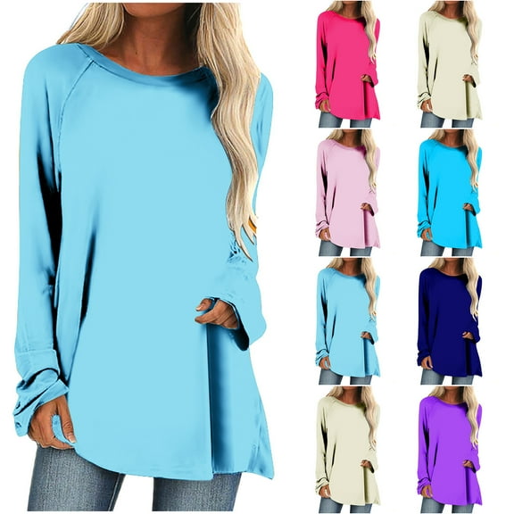 Patlollav Pntutb Women Tops,Ladies Casual Crewneck T-Shirts Blouse