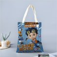 thumbnail image 2 of Rusty Rivets Bolso de tela con estampado de lienzo para mujer, bolsa de compras reutilizable y estética, con cremallera interior, regalo para mujer,38*45cm., 2 of 6
