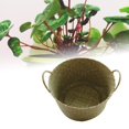 thumbnail image 4 of Flower Basket Handmade Portable Seagrass Household Planting Pot for Home, 4 of 7