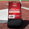 thumbnail image 5 of Rawlings SOCM-BLK Breathable Acrylic Socks (Unisex Medium), Black (2 Pack), 5 of 6