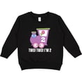 thumbnail image 2 of Inktastic 2nd Birthday Cute Train I'm Two Toddler Sweatshirt, 2 of 4