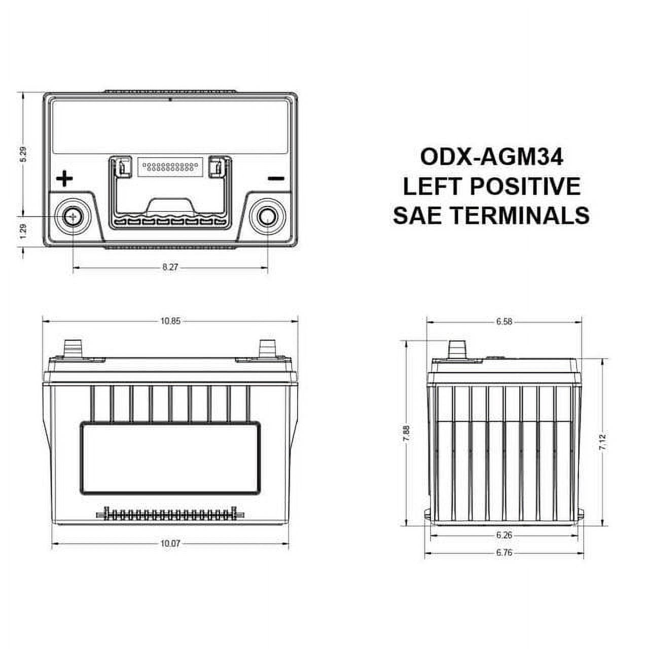 Odyssey Battery Auto/Truck/Heavy Duty Commercial Extreme AGM Battery (34-PC1500T)