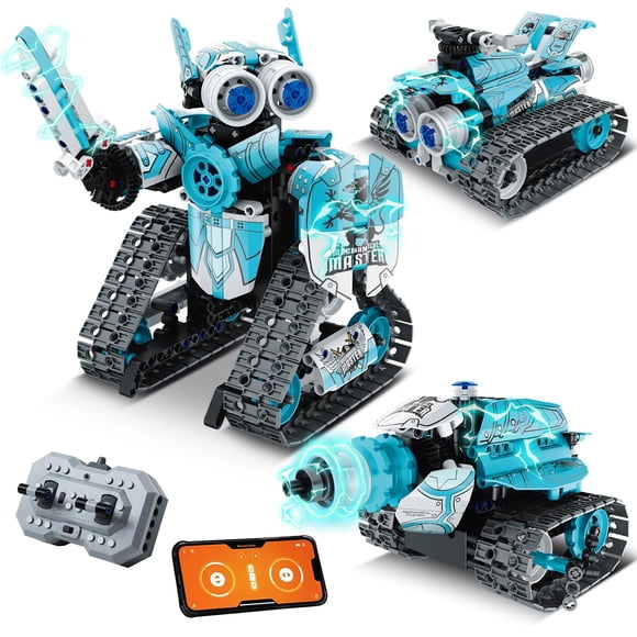 Gaitel Robot Building Kit, Educational STEM Toys & Birthday Gifts for 6 7 8 9 10 11 12+ Year Old Boys Kids, 3 in 1 DIY Science RC Robotics Sets with