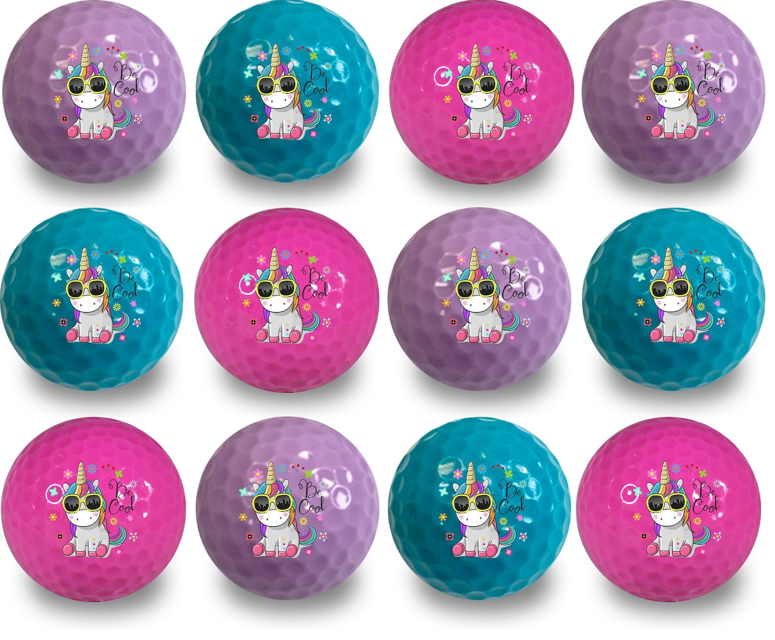 GBM Golf Unicorn Golf Balls - 12 Pack